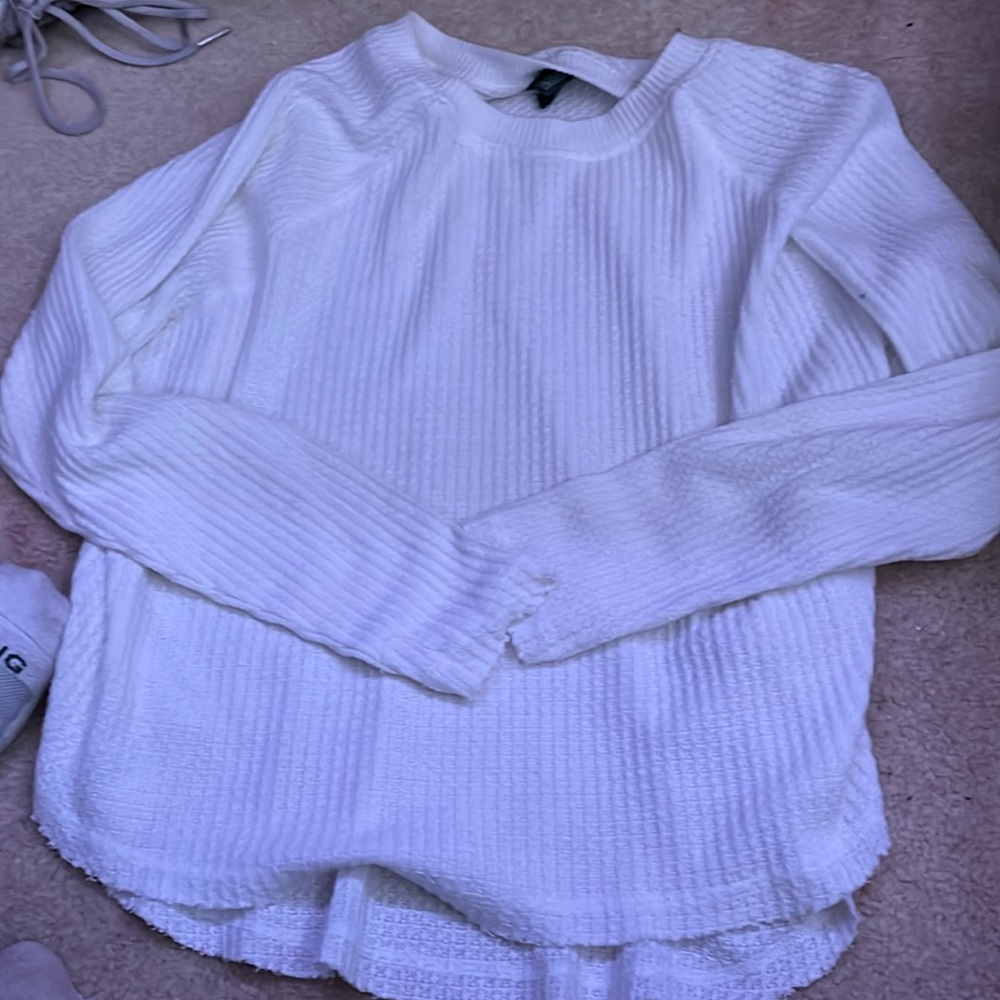 Long Sleeve Shirt from Target. Ribbed and waffle and it is soft